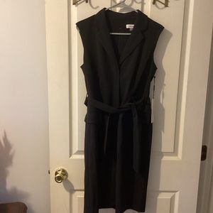 Calvin Klein sleeveless sheath black dress size 4
